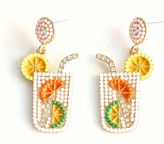 Beaded cocktail earrings
