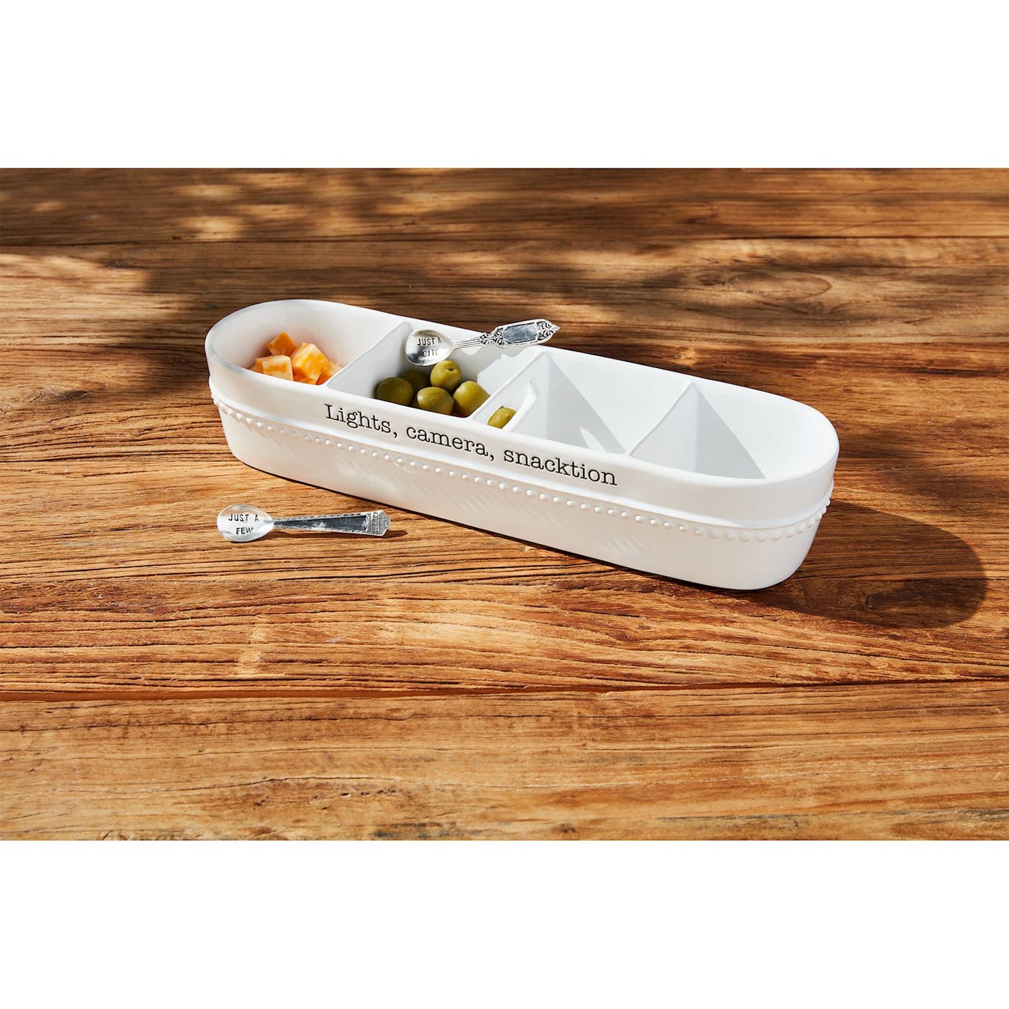 Mud Pie LIGHTS, CAMERA, SNACKTION TIDBIT SERVER SET