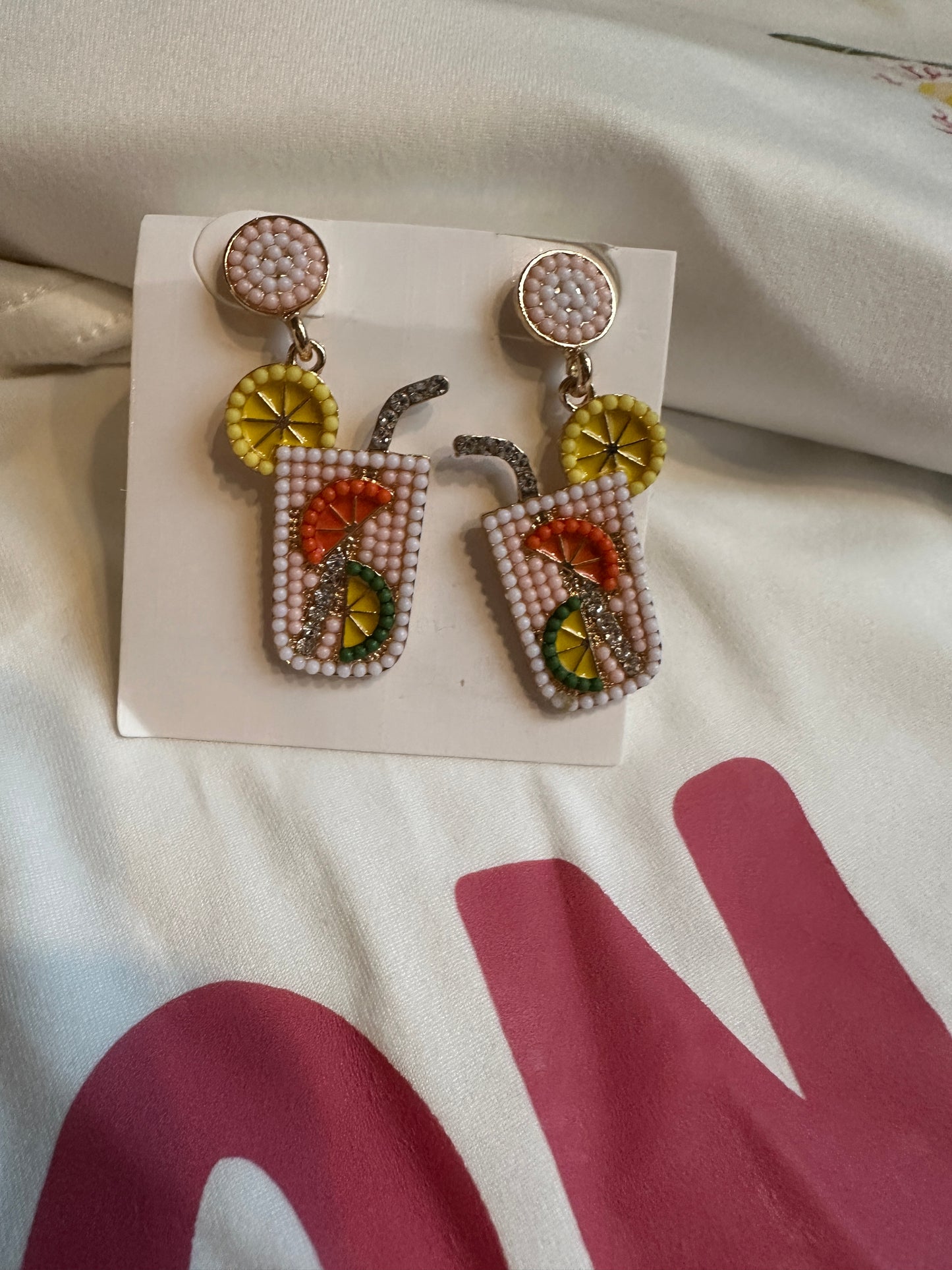 Fun cocktail earrings