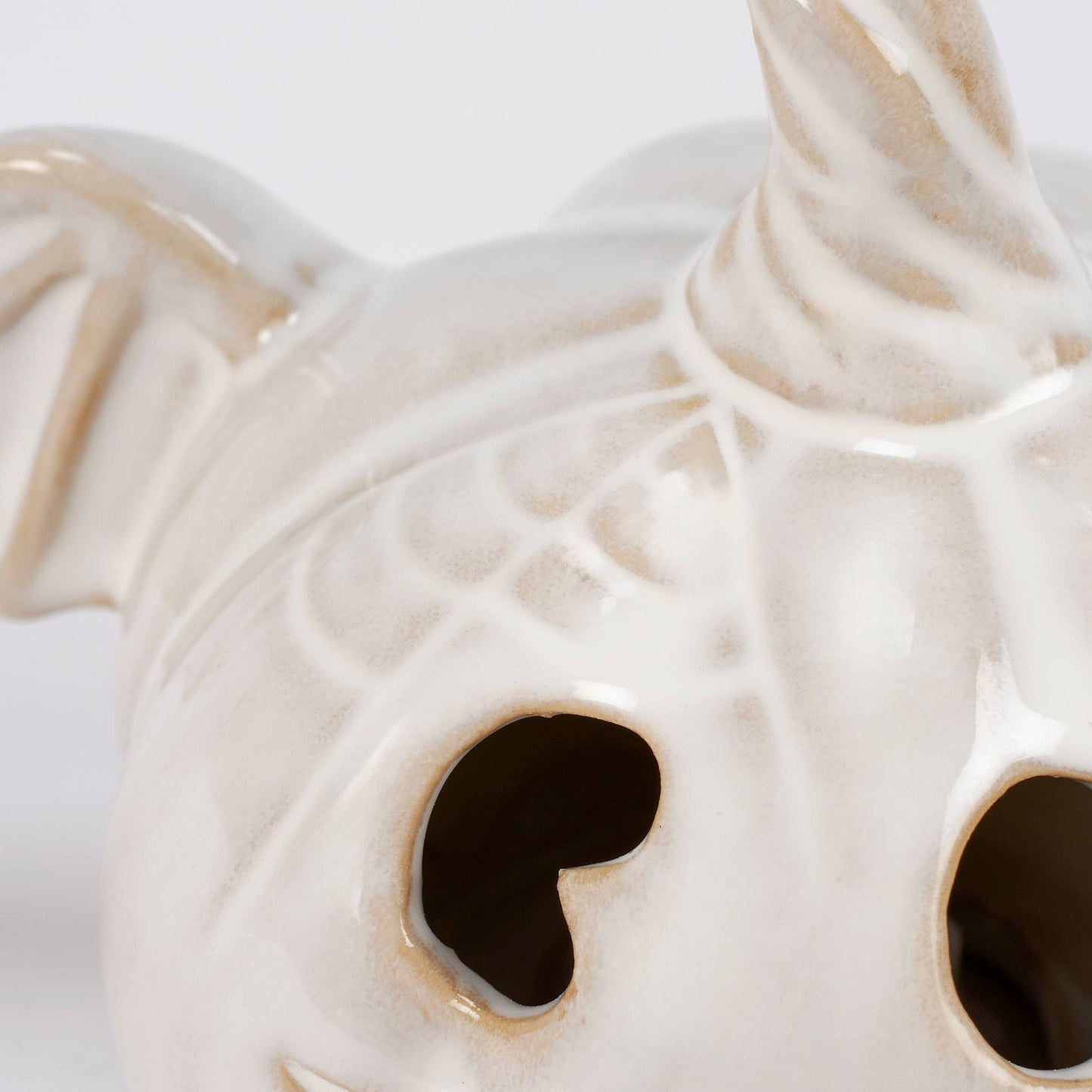 Lighted Pumpkin Bat Figurine