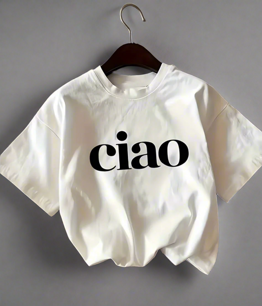 Ciao T-shirt - black lettering