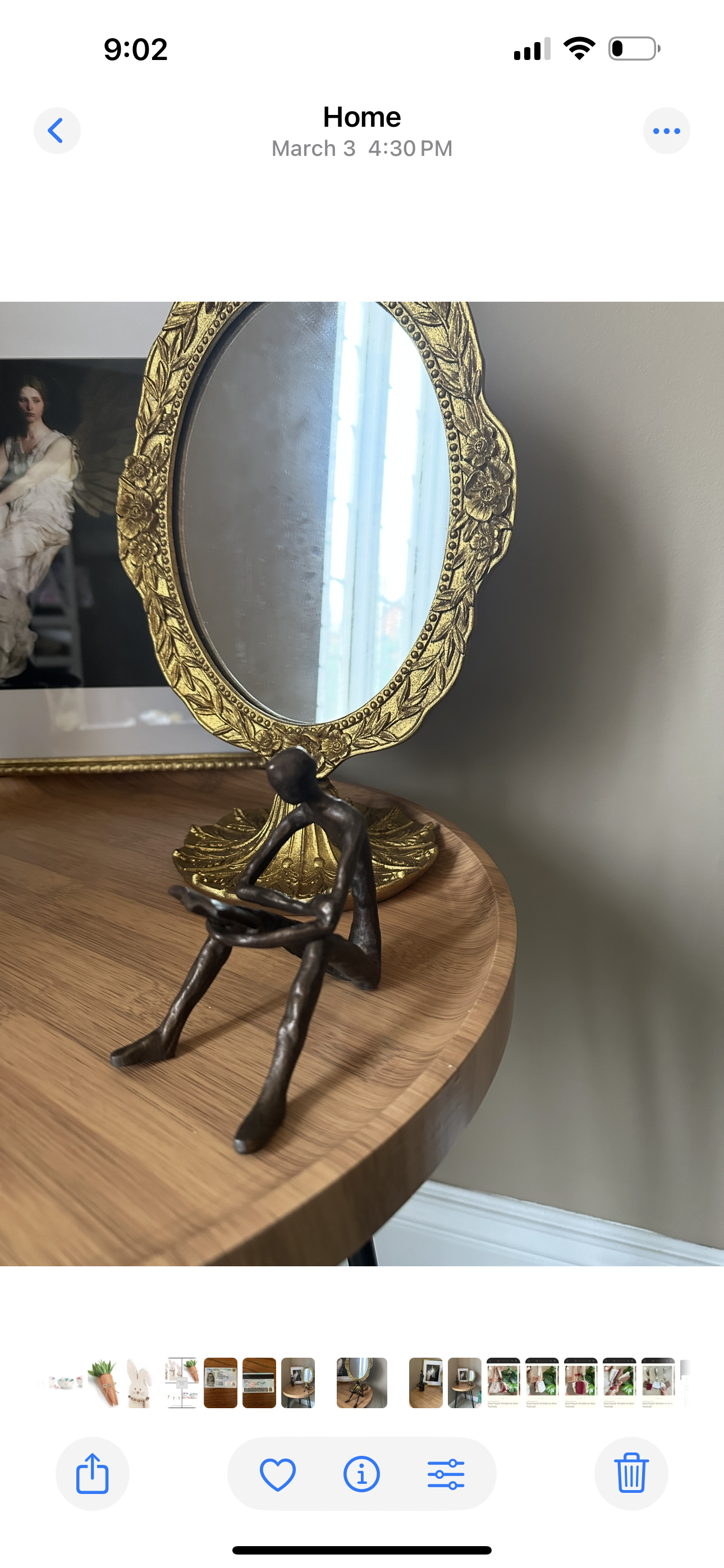 Vintage Resin Mirror