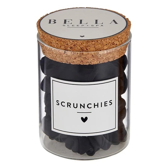 Satin Scrunchie Jar- Black