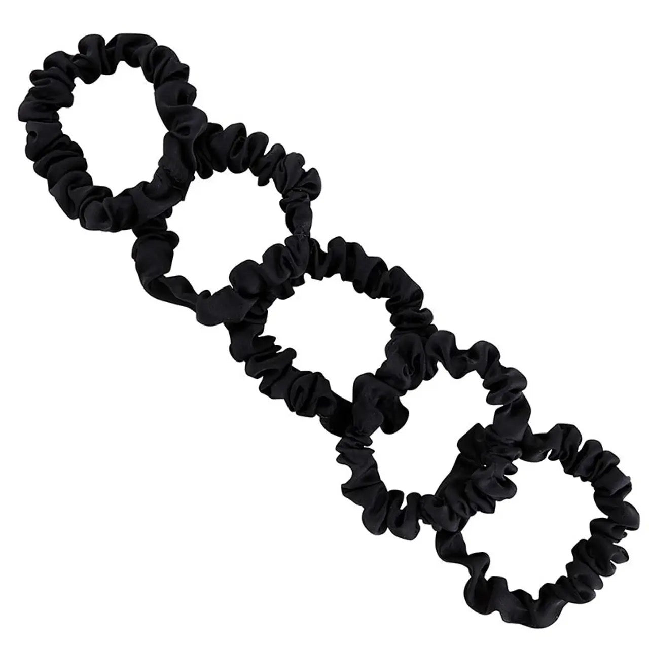 Satin Scrunchie Jar- Black