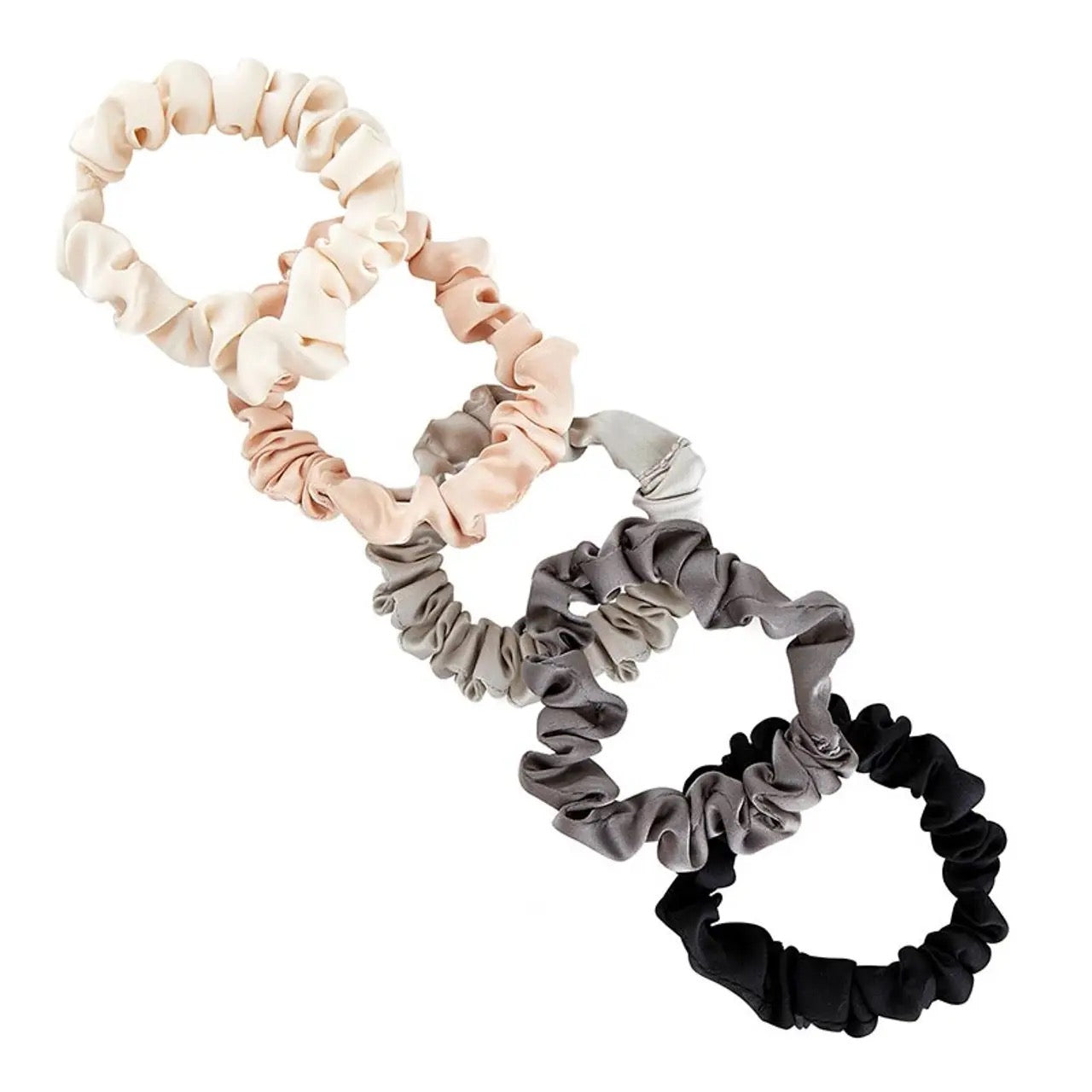 Satin Scrunchie Jar- Ivory Ombre