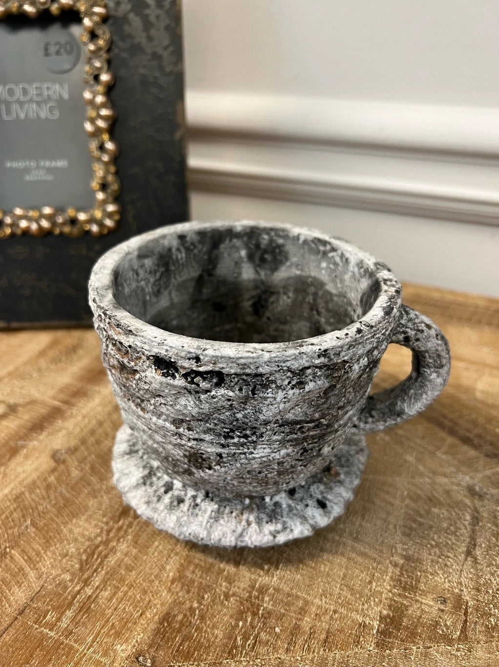 Cement Teacup Planter