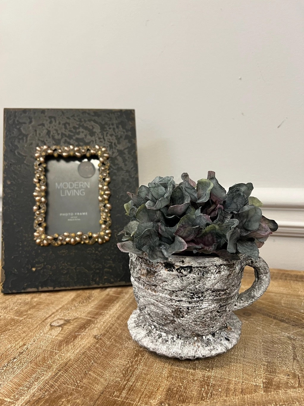Cement Teacup Planter