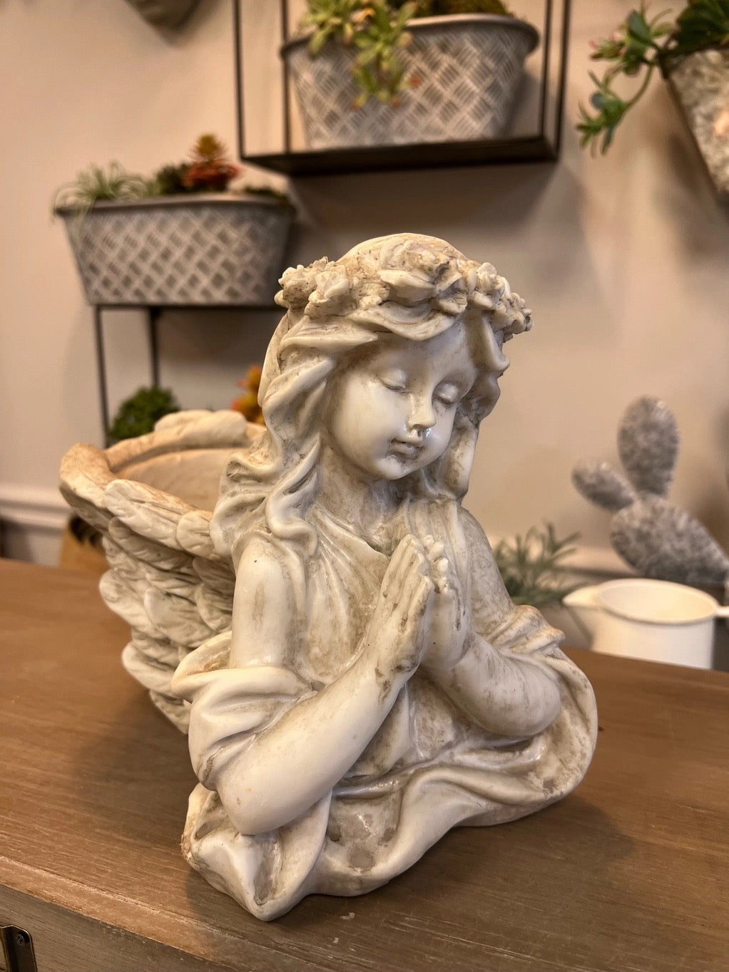 Resin Angel Planter