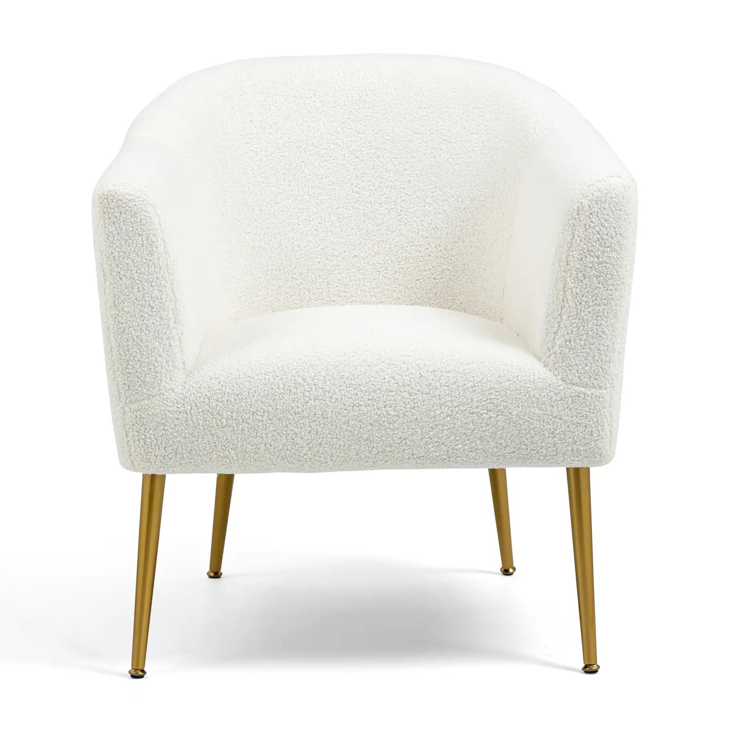 Pre-Order Ayami White Bouchle Accent Chair