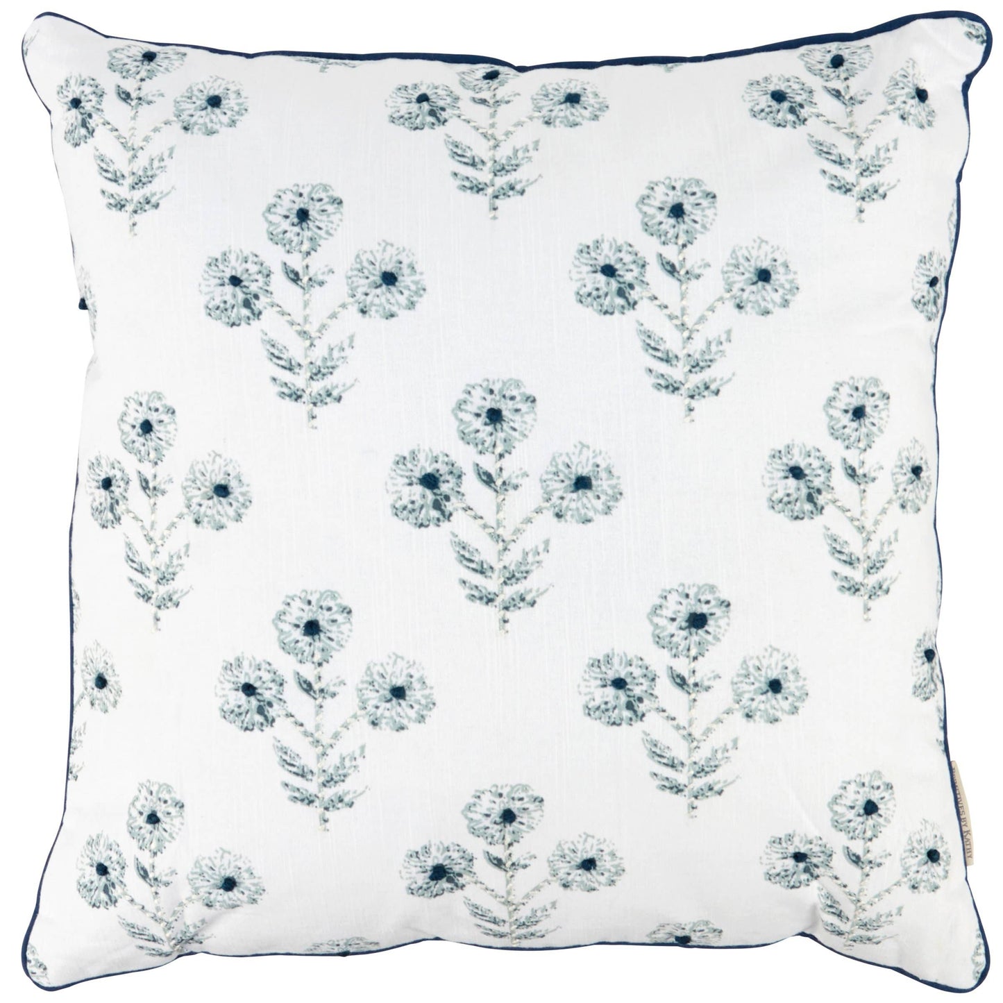 Indigo Floral Pillow