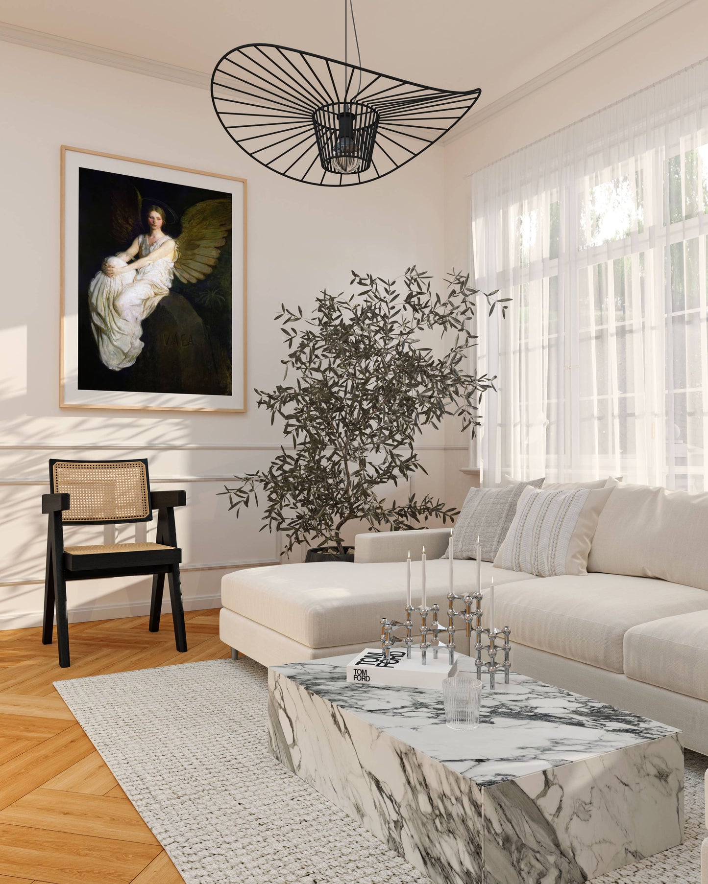 Vintage Angel Art Painting  | Religious Wall Art | Antique O