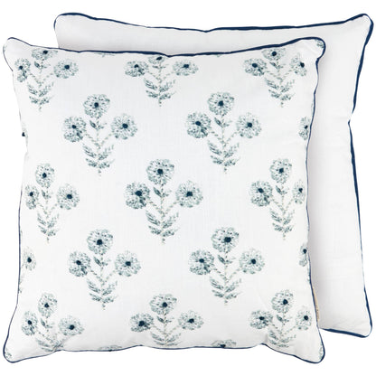 Indigo Floral Pillow