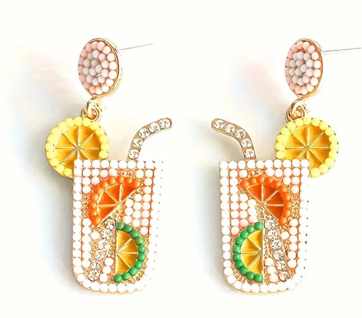 Beaded cocktail earrings
