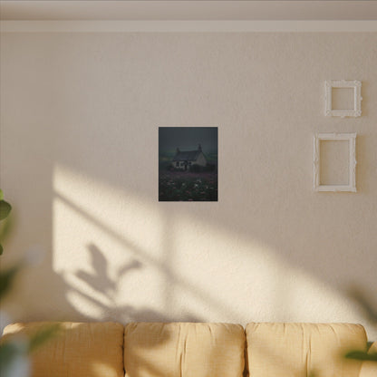 Canvas Print Dark and Moody Peculiar Cottage
