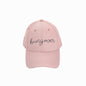 Cotton Pink Hungover Embroidered Hat