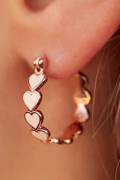 Heart Shape Hoop Earrings