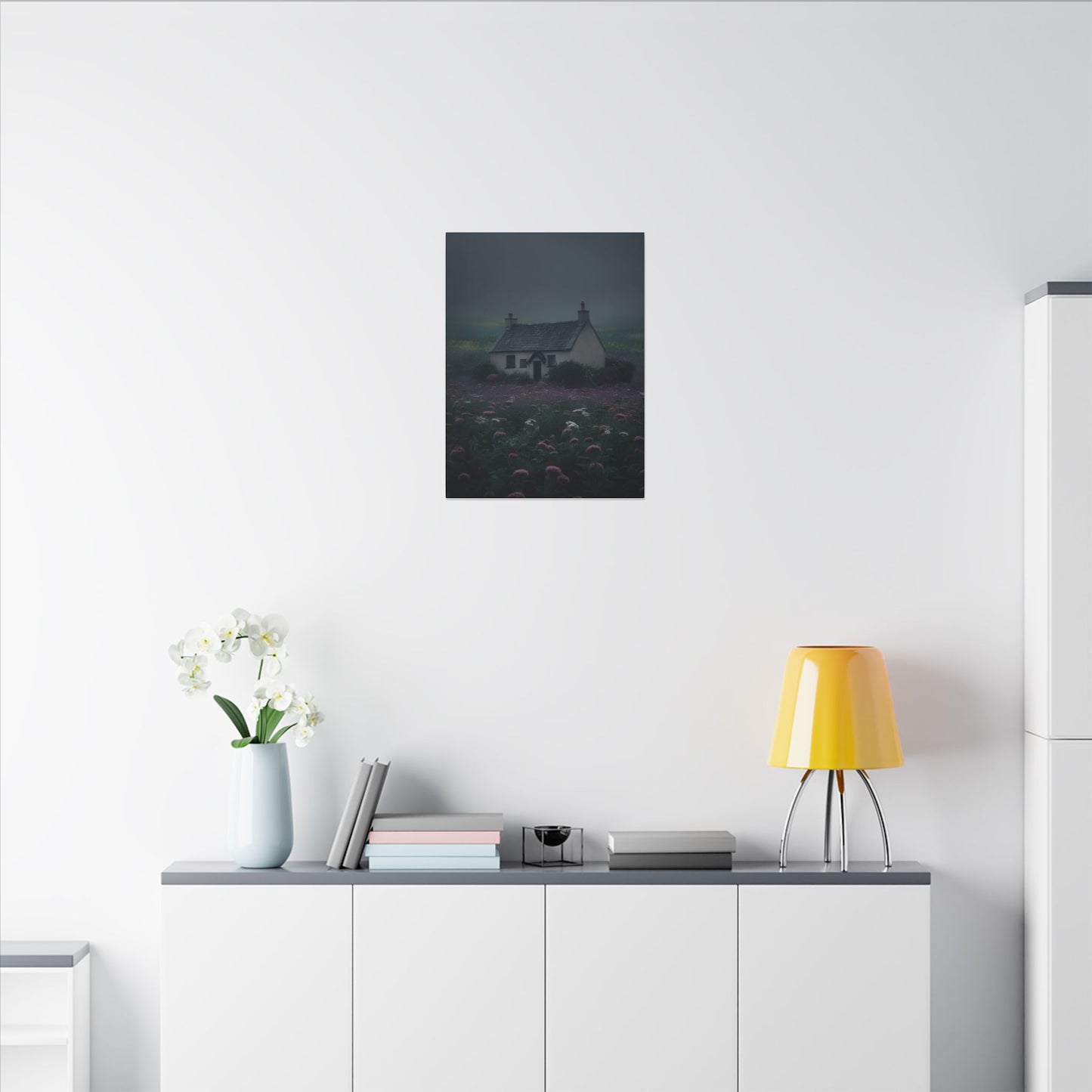 Canvas Print Dark and Moody Peculiar Cottage