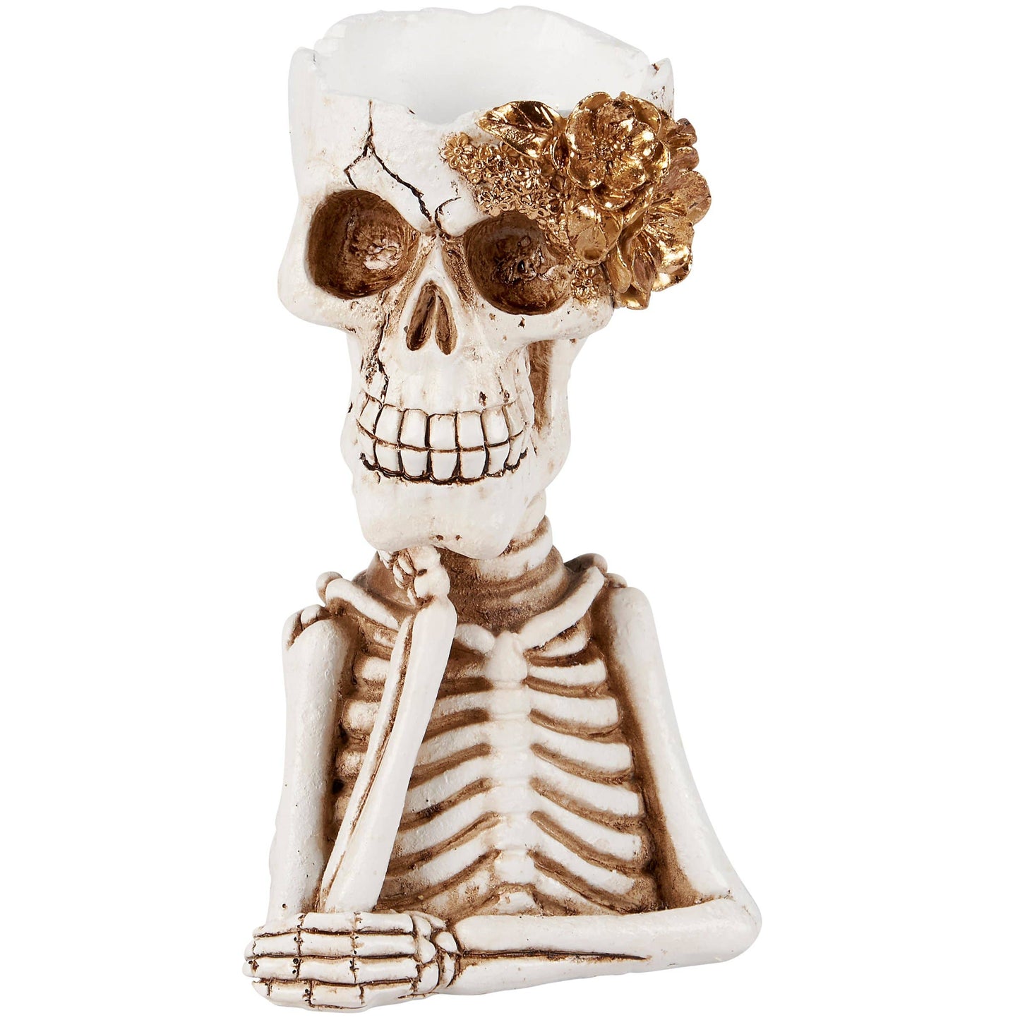 Skeleton Pot Figurine