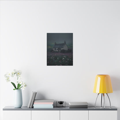 Canvas Print Dark and Moody Peculiar Cottage
