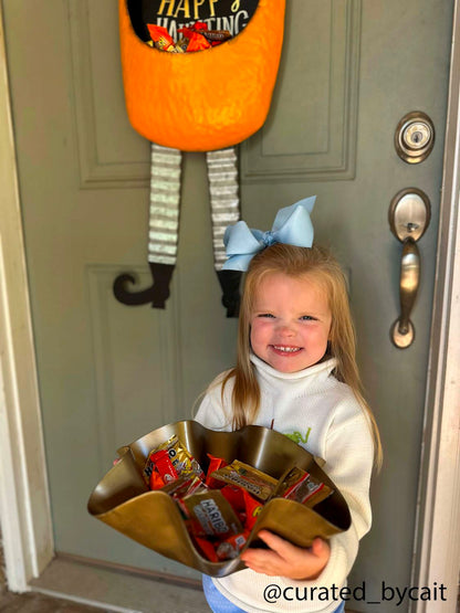Pumpkin Candy Door Hanger