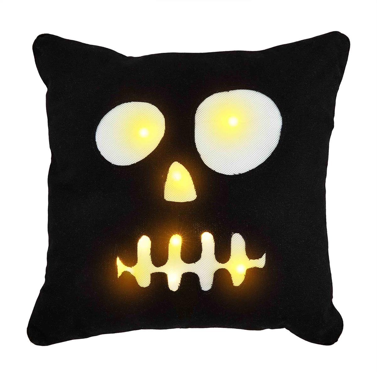 Mud Pie Light Up Halloween Throw Pillow