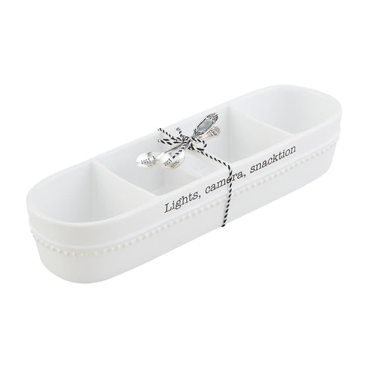 Mud Pie LIGHTS, CAMERA, SNACKTION TIDBIT SERVER SET