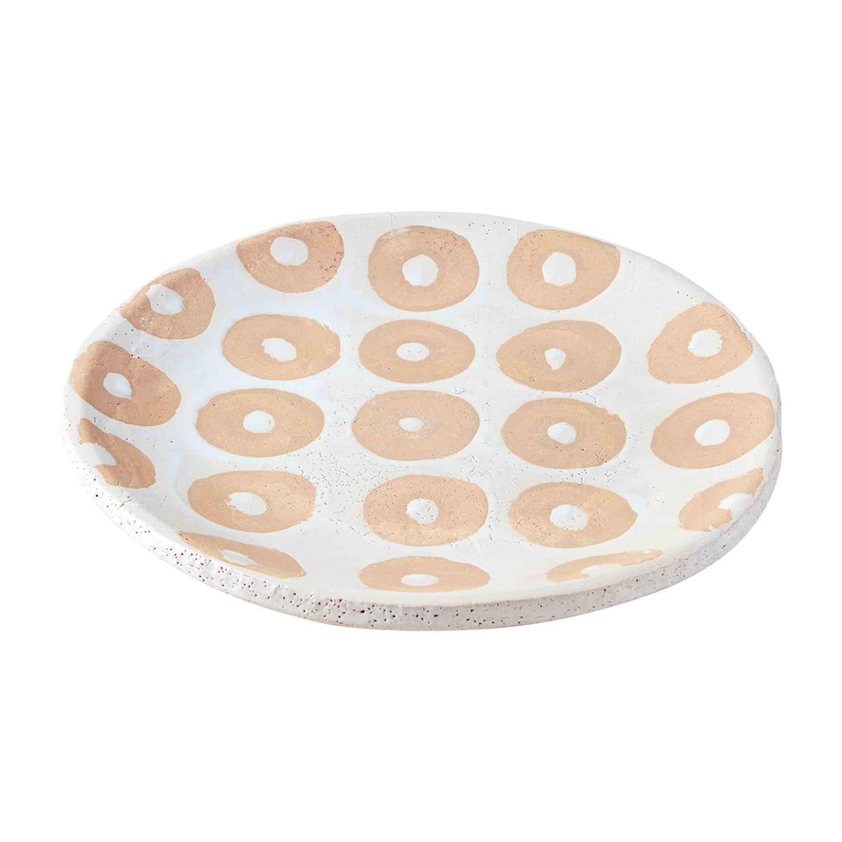 Circle Dot Terracotta Platter