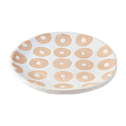 Circle Dot Terracotta Platter