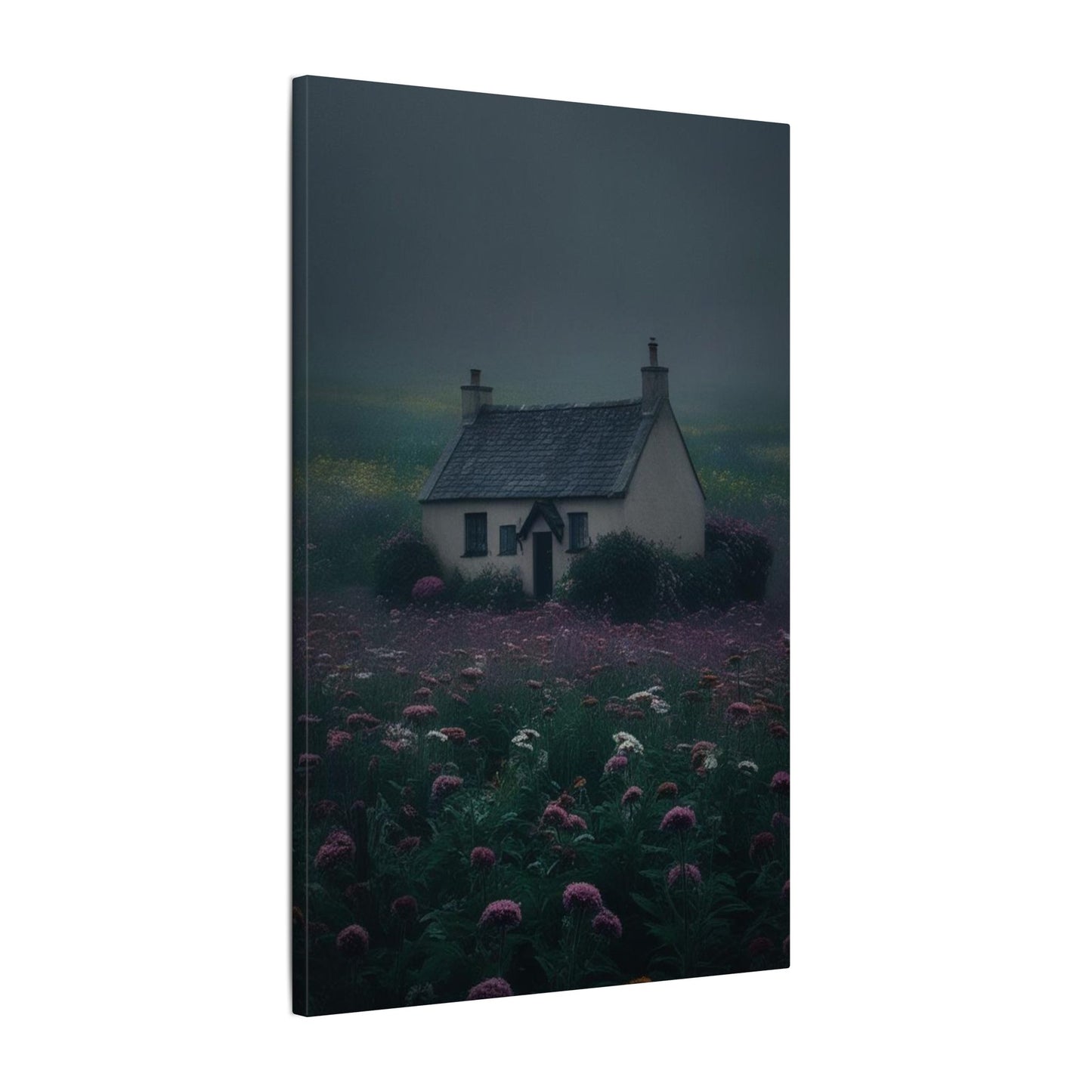 Canvas Print Dark and Moody Peculiar Cottage