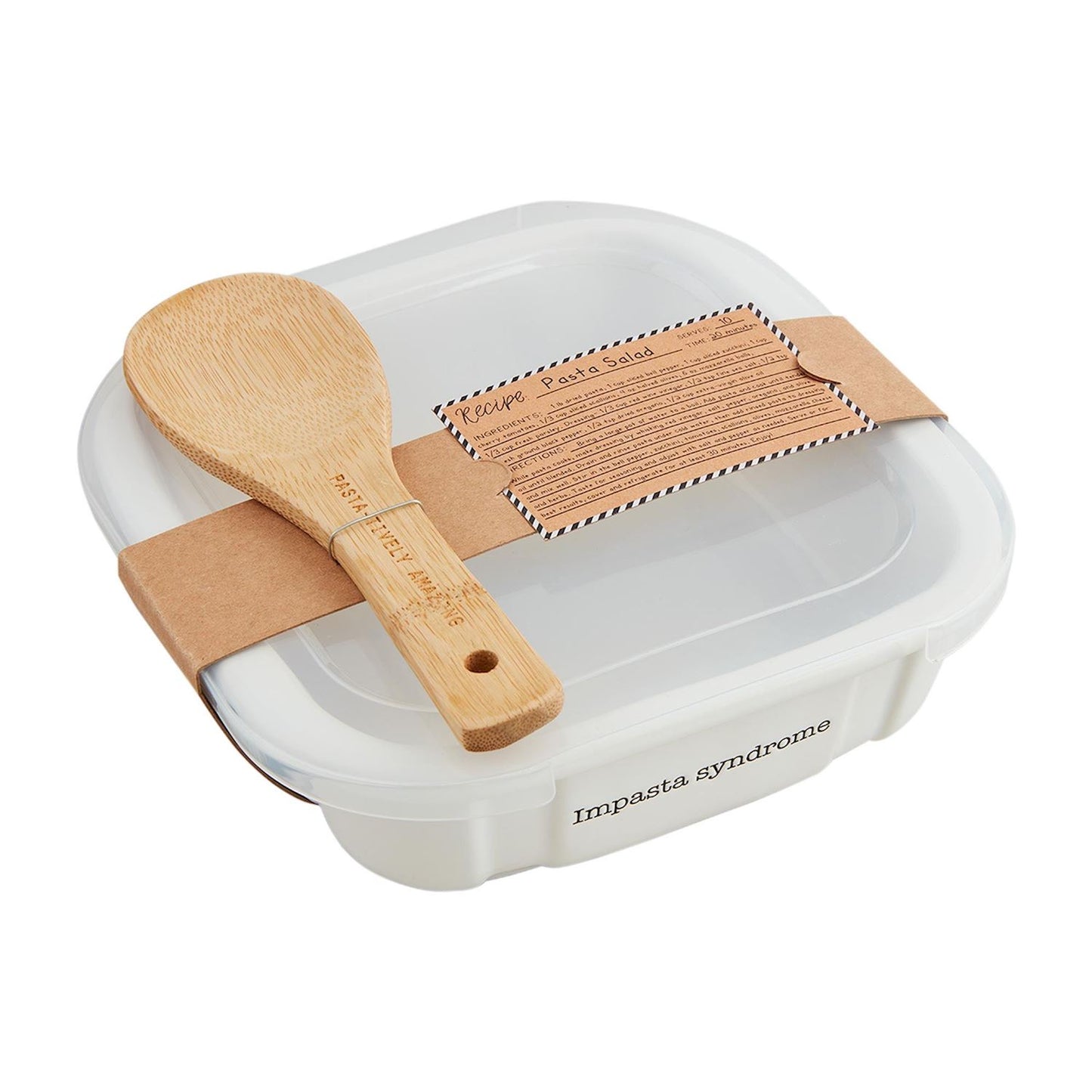 Mud Pie Pasta Salad Lidded Dish Set