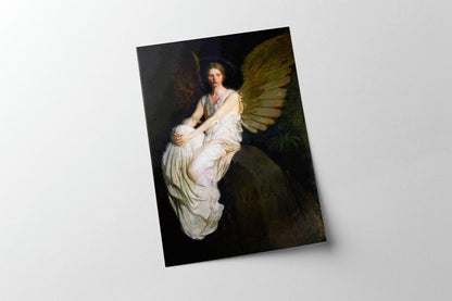 Vintage Angel Art Painting  | Religious Wall Art | Antique O