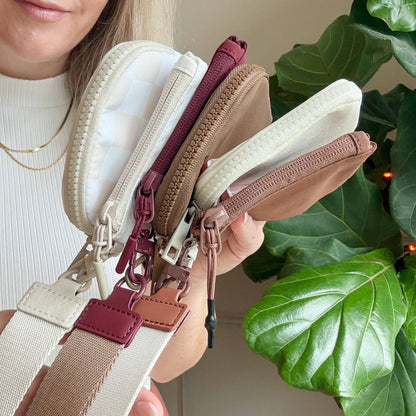 Dual Pouch Wristlet In New Nuetrals