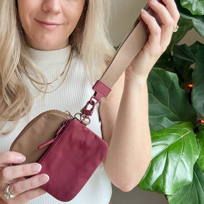 Dual Pouch Wristlet In New Nuetrals