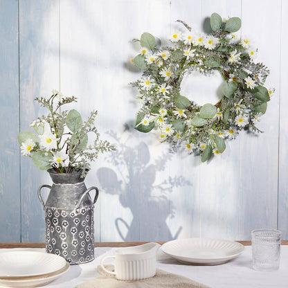 Daisy Mix Wreath