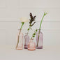 Set of 4 Pink/Purple Flower Décor Vases