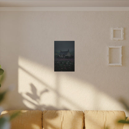 Canvas Print Dark and Moody Peculiar Cottage