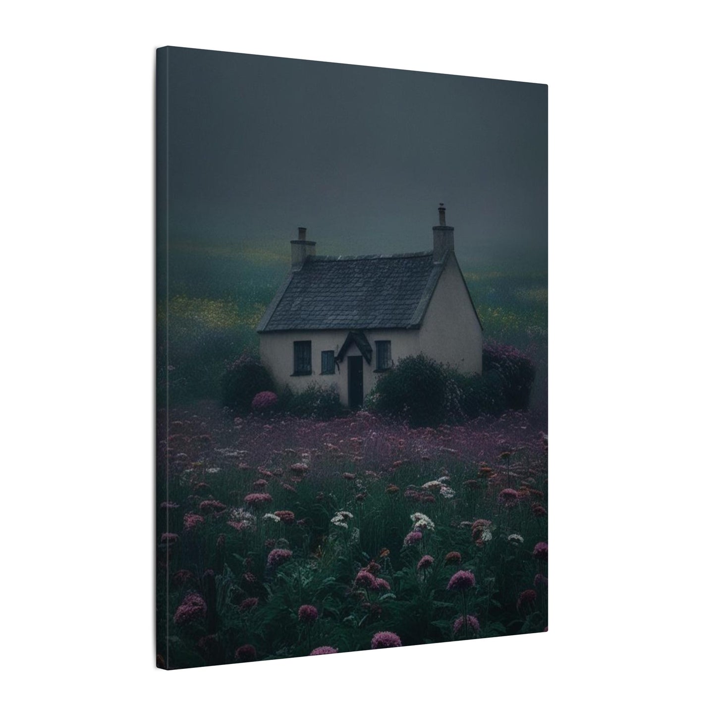 Canvas Print Dark and Moody Peculiar Cottage