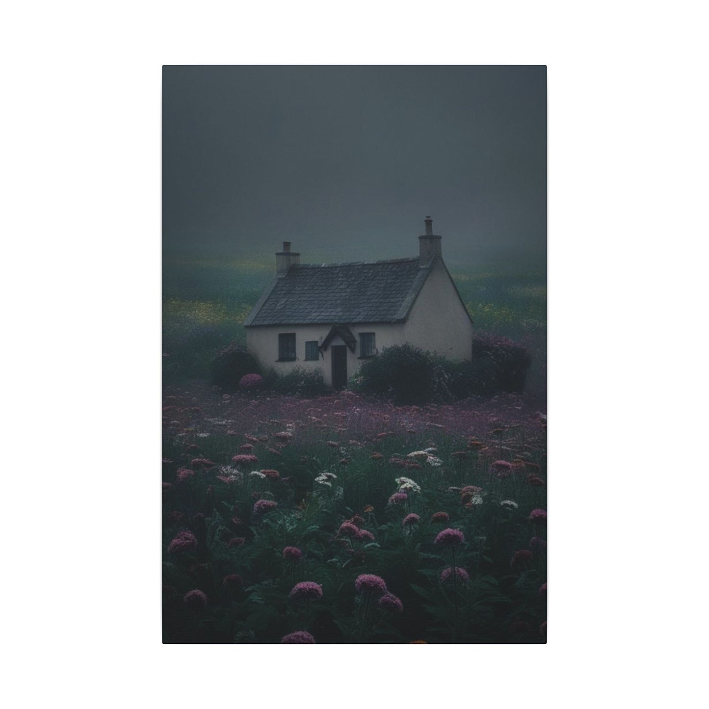 Canvas Print Dark and Moody Peculiar Cottage