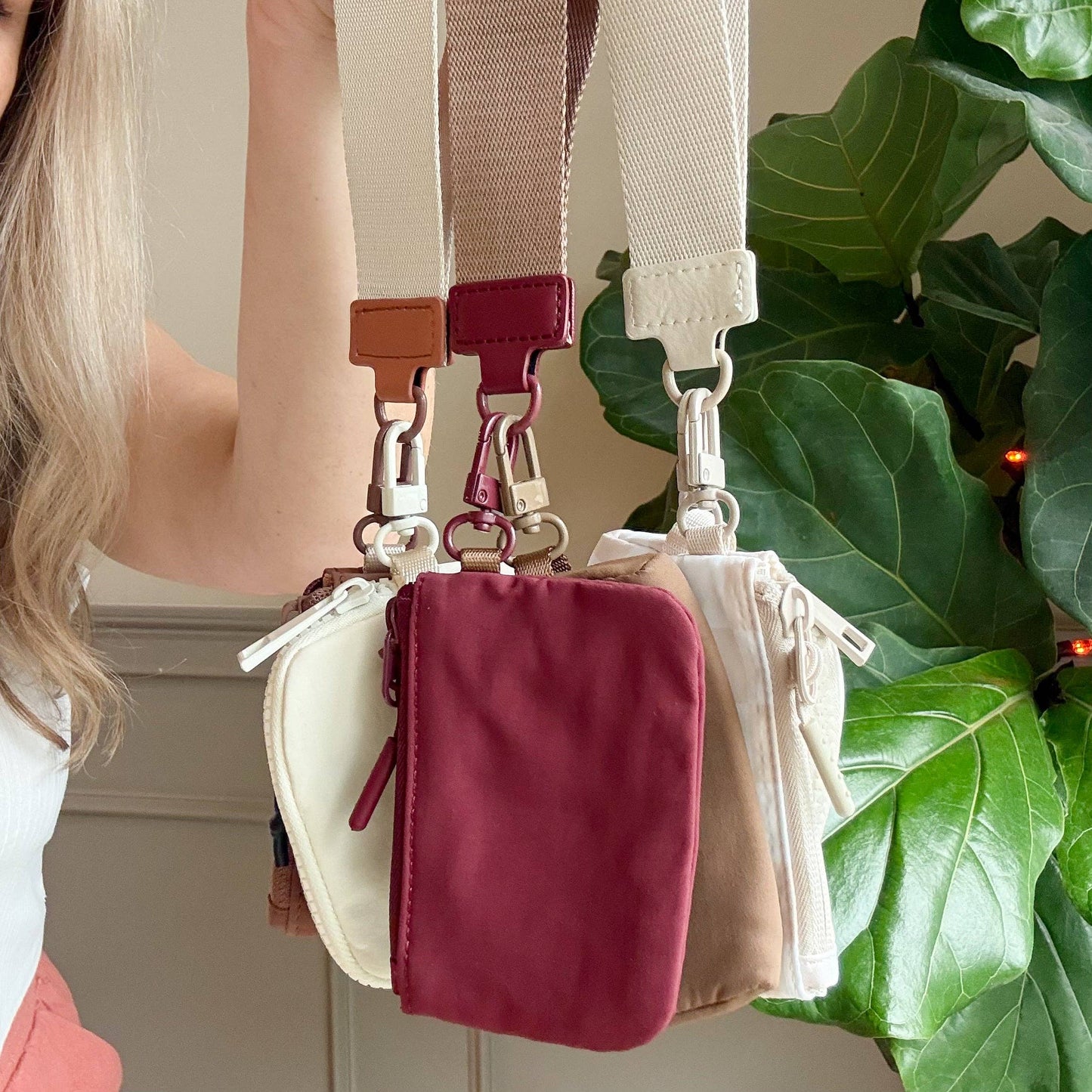 Dual Pouch Wristlet In New Nuetrals