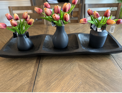 Black Clay Table Vase