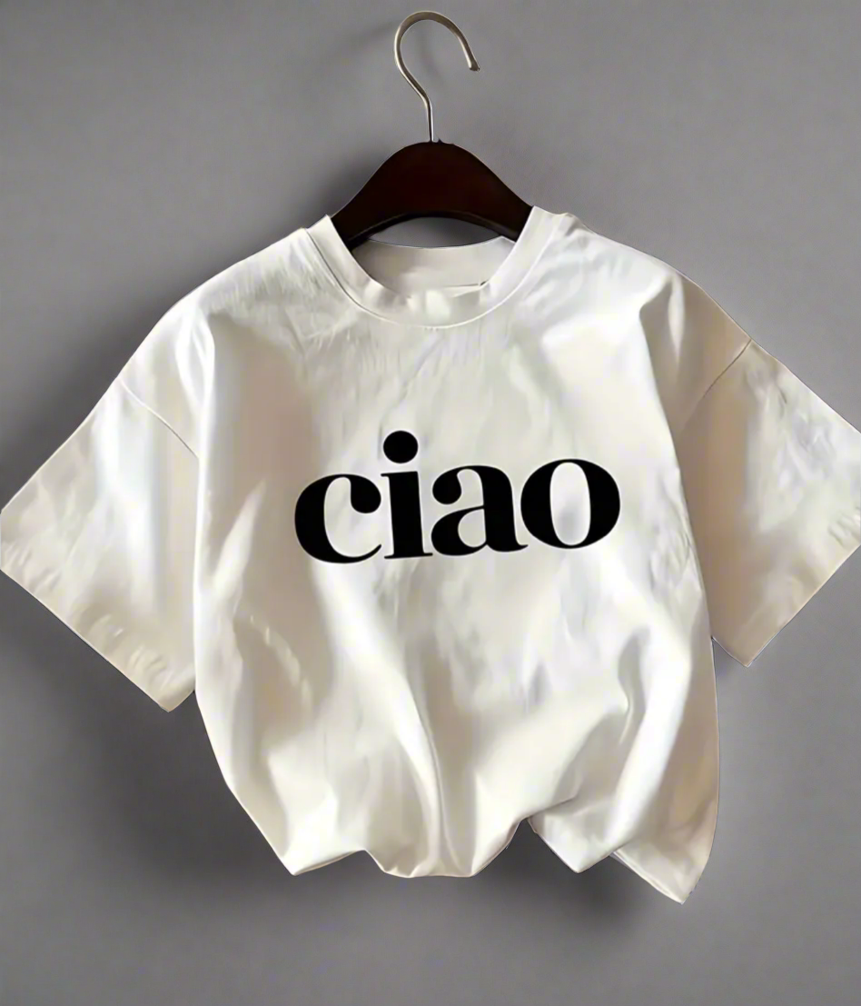 Ciao T-shirt - black lettering