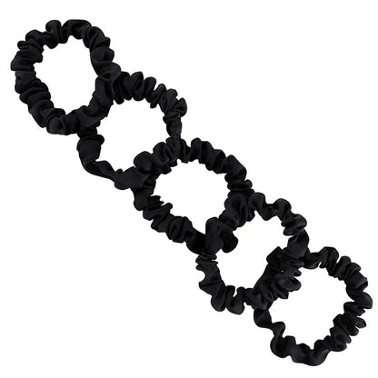 Satin Scrunchie Jar- Black