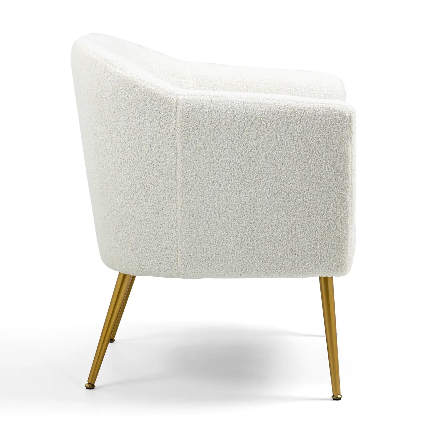 Pre-Order Ayami White Bouchle Accent Chair