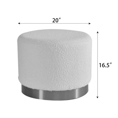 Pre-Order Belleni Boucle Round Ottoman