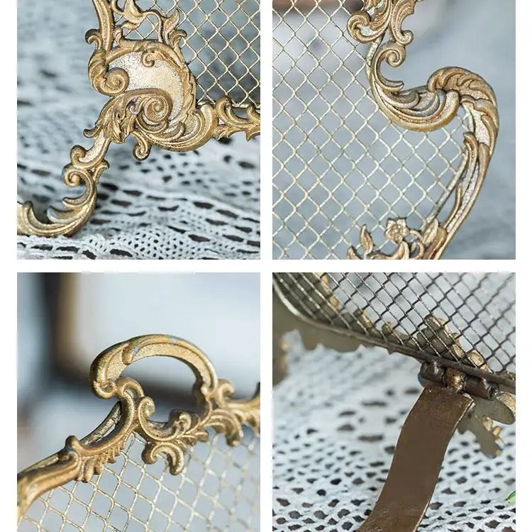 Gold Finish Jewlery Shelf