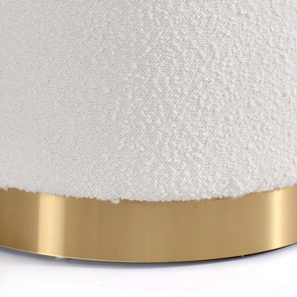 Pre-Order Belleni Boucle Round Ottoman