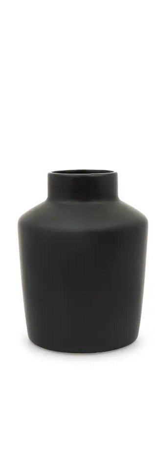 Black Clay Table Vase