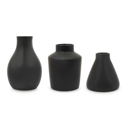 Black Clay Table Vase