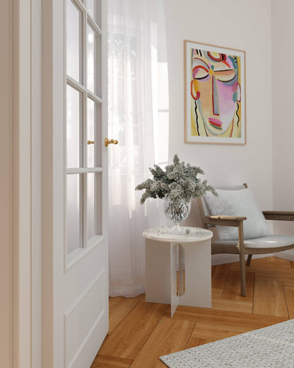 Vintage Abstract Portrait Art Print  | Yoga Wall Art -LAST ONE!