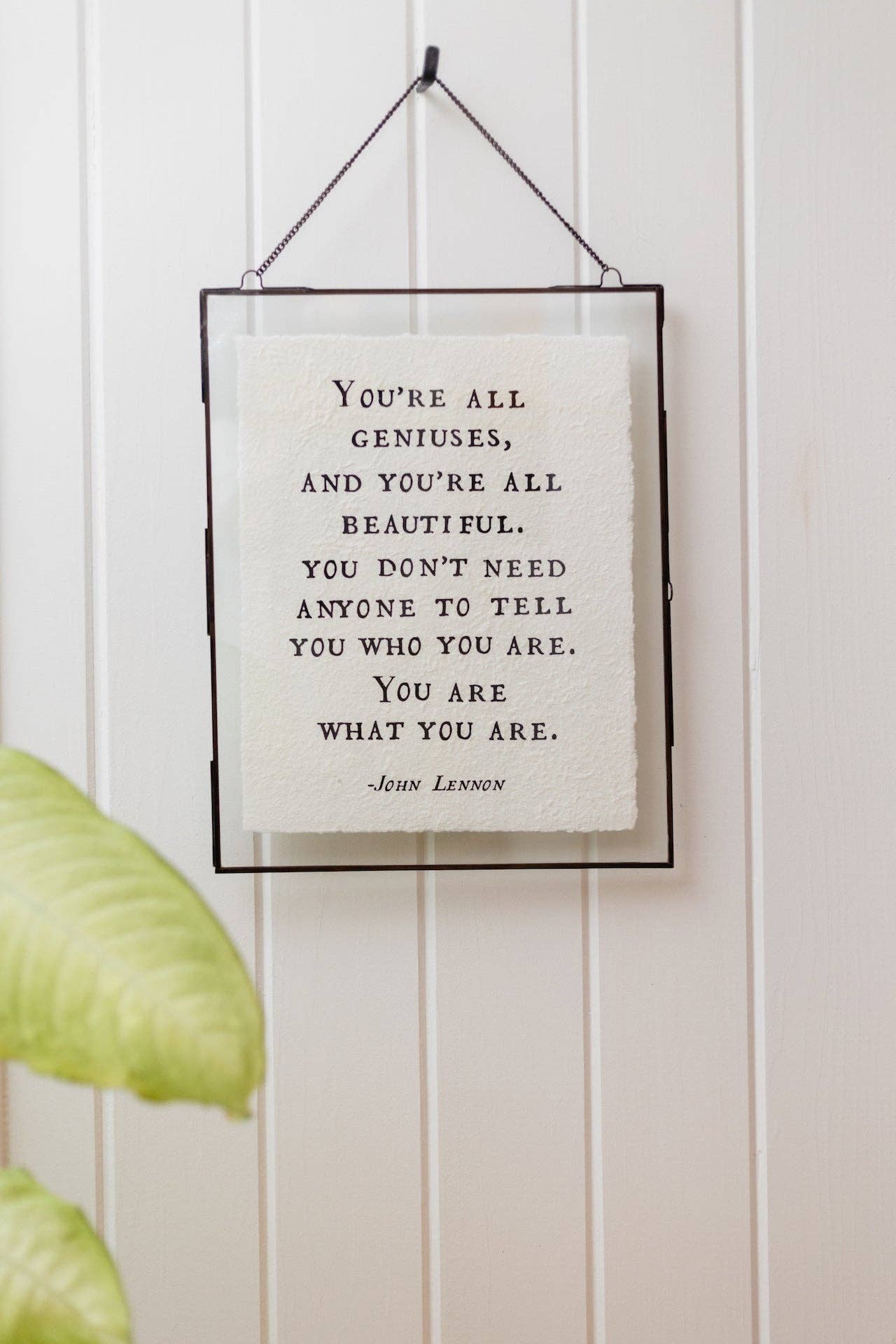 You're All Geniuses  Handmade Paper Print - 12"x16"